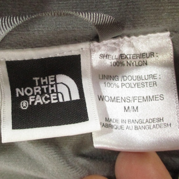 The North Face Windbreaker Jacket Women's Medium Green Gray Full Zip Outdoors - Picture 7 of 9